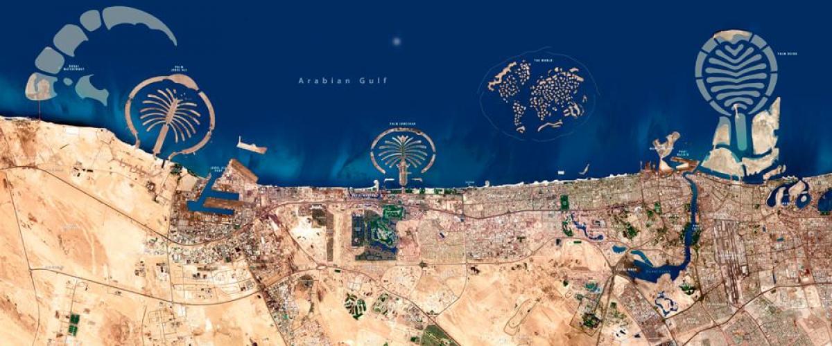 Dubai-satellite-map