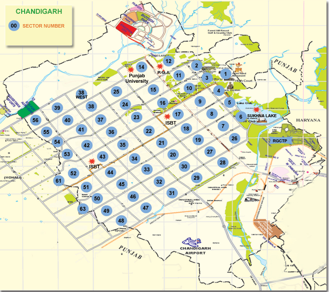 Chandigarh Sector Map