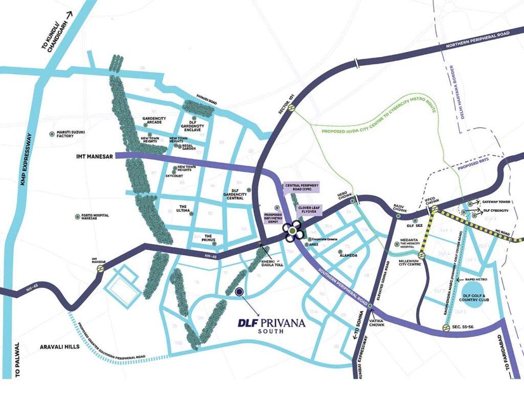 DLF Privana location
