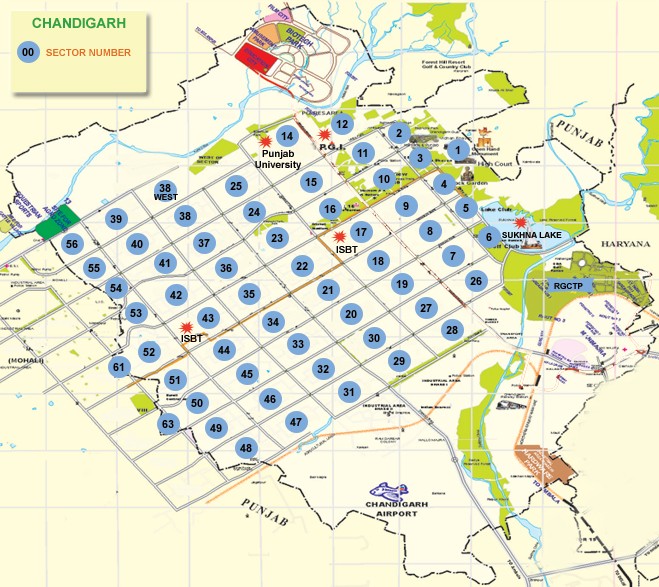 Chandigarh map